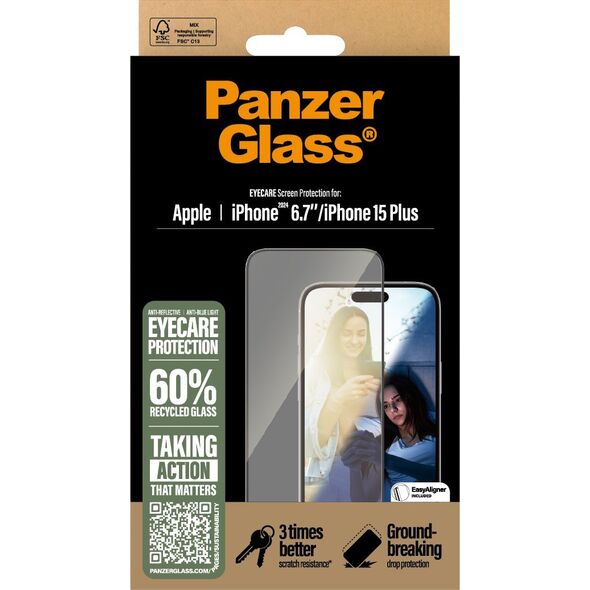 PanzerGlass PanzerGlass EyeCare  iPhone '24 6.7" UWF