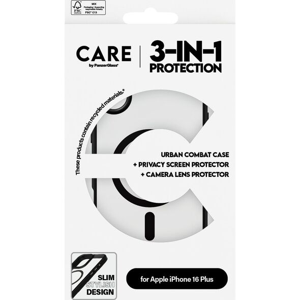 PanzerGlass CARE Flagship 3-in-1 Privacy  iPhone '24 6.7"