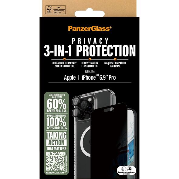PanzerGlass PanzerGlass 3-in-1 Privacy Protection  iPhone '24 6.9" Pro
