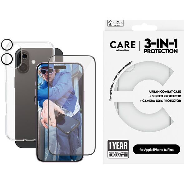 PanzerGlass CARE Flagship 3-in-1  iPhone '24 6.7"