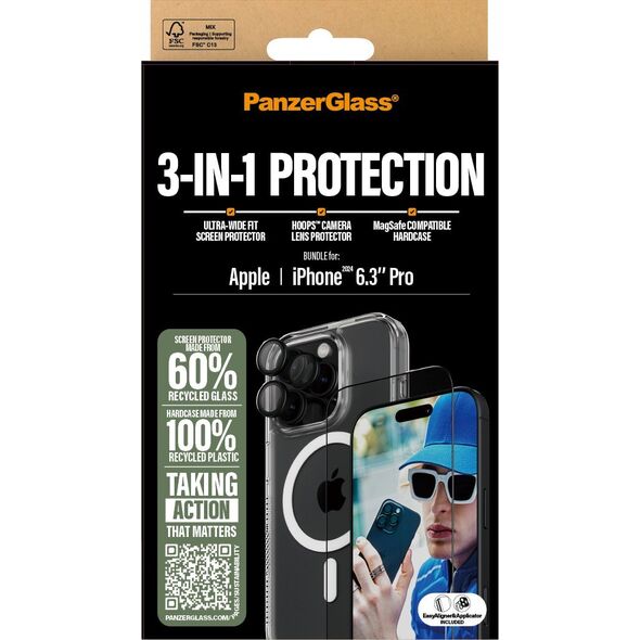 PanzerGlass PanzerGlass 3-in-1 Protection  iPhone '24 6.3" Pro
