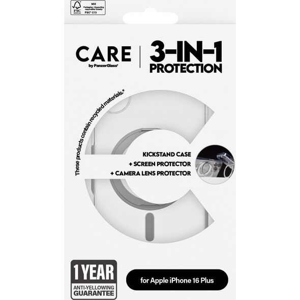 PanzerGlass CARE Feature 3-in-1 Ceramic  iPhone '24 6.7"