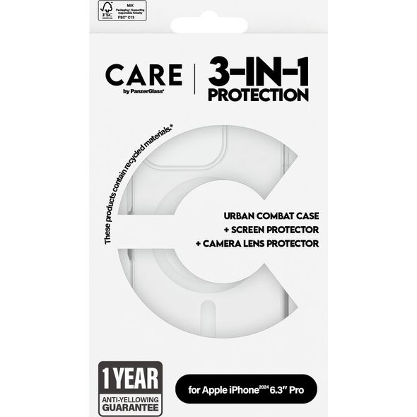 PanzerGlass CARE Flagship 3-in-1  iPhone '24 6.3" Pro