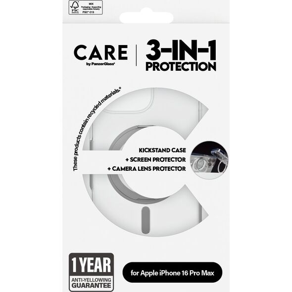 PanzerGlass CARE Feature 3-in-1 Ceramic  iPhone '24 6.9" Pro