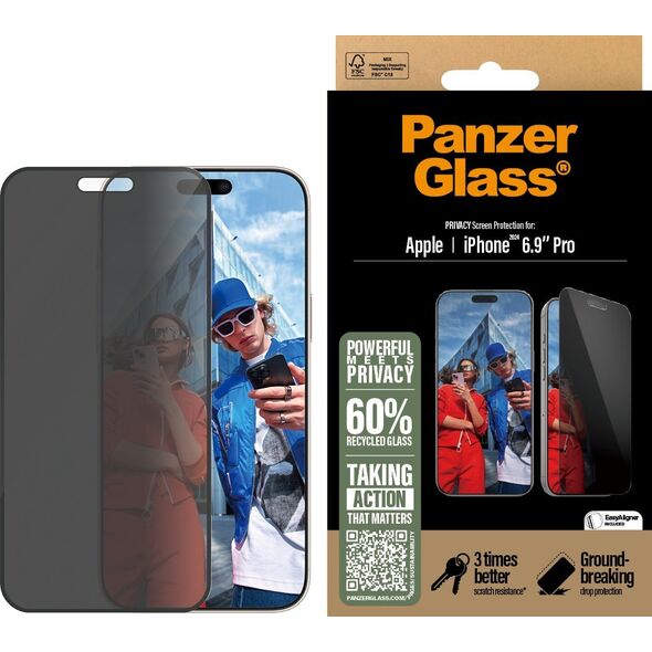 PanzerGlass PanzerGlass Privacy  iPhone '24 6.9" Pro UWF