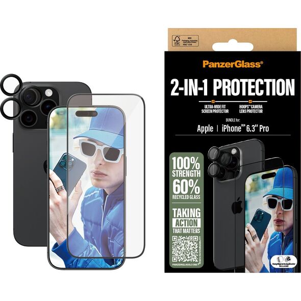 PanzerGlass PanzerGlass 2-in-1  iPhone '24 6.3" Pro