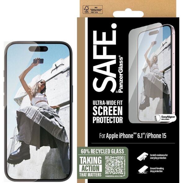 PanzerGlass SAFE  iPhone '24 6.1" UWF