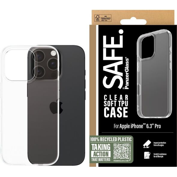 PanzerGlass SAFE TPU Case '24 6.3" Pro   Transparent