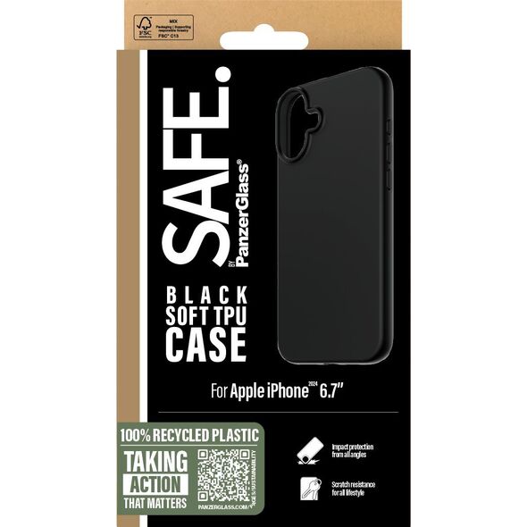 PanzerGlass SAFE TPU Case '24 6.7"  Black