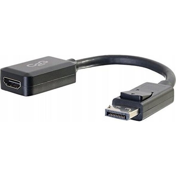 Adapter AV C2G C2G 8in DisplayPort to HDMI Adapter - DP to HDMI Adapter - 1080p - Black - M/F - Videoadapter - DisplayPort mannlich zu HDMI weiblich - 20.3 cm - abgeschirmt - Schwarz