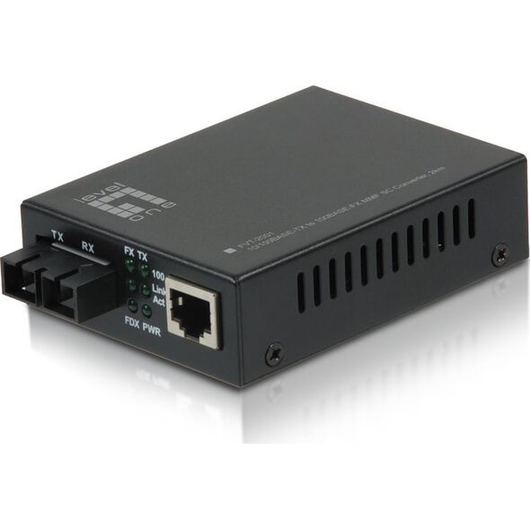 Konwerter światłowodowy LevelOne LevelOne FVT-2001 konwerter sieciowy 100 Mbit/s 1310 nm Multifunkcyjny Czarny