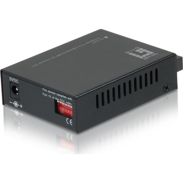 Konwerter światłowodowy LevelOne LevelOne FVT-2001 konwerter sieciowy 100 Mbit/s 1310 nm Multifunkcyjny Czarny