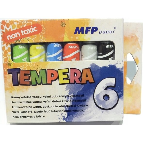 MFP paper farby tempera 6szt 12ml 6300356