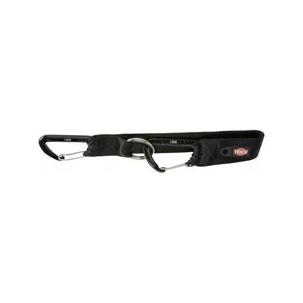 Trixie TRIXIE 12774, Dog, Seat belt safety lead, Black, Tape, Monochromatic, Polyester