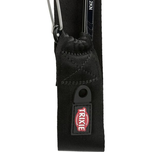 Trixie TRIXIE 12774, Dog, Seat belt safety lead, Black, Tape, Monochromatic, Polyester