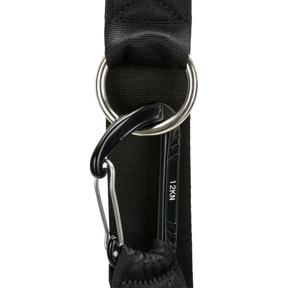 Trixie TRIXIE 12774, Dog, Seat belt safety lead, Black, Tape, Monochromatic, Polyester