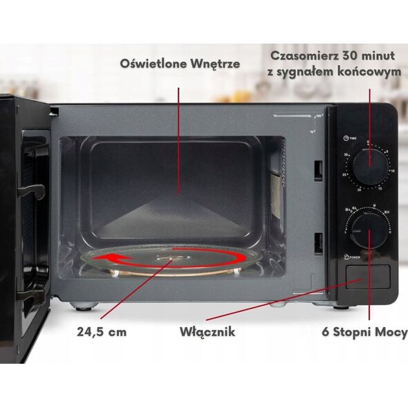 Kuchenka mikrofalowa Bomann Bomann MW 6014 CB schwarz