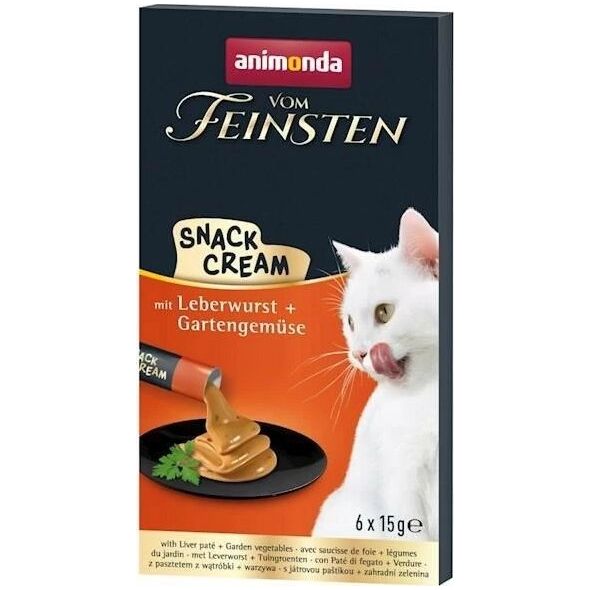 Animonda ANIMONDA KOT V.FEINSTEN SNACK CREAM       PASZTET Z WĄTRÓBKI, WARZYWA  6x15g   /11