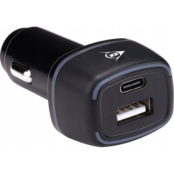 Ładowarka Dunlop ŁADOWARKA SMOCHODOWA MULTI USB A + USB C DUNLOP