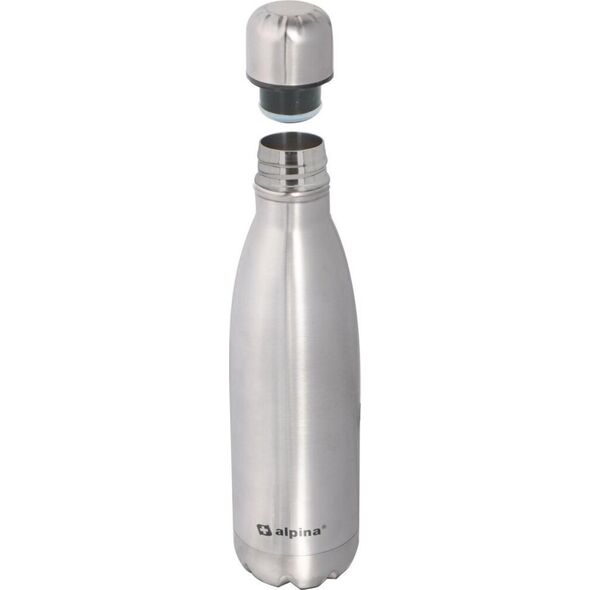 Alpina BUTELKA TERMICZNA TURYSTYCZNA ALPINA 470ML - SREBRNY