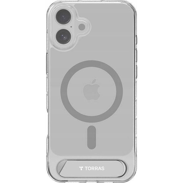 Torras Etui Torras Pstand Series do iPhone 16 Plus (transparentne)
