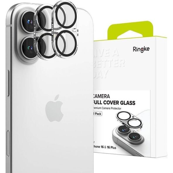 Ringke OSŁONA APARATU RINGKE CAMERA PROTECTOR 2-PACK IPHONE 16 / 16 PLUS CLEAR