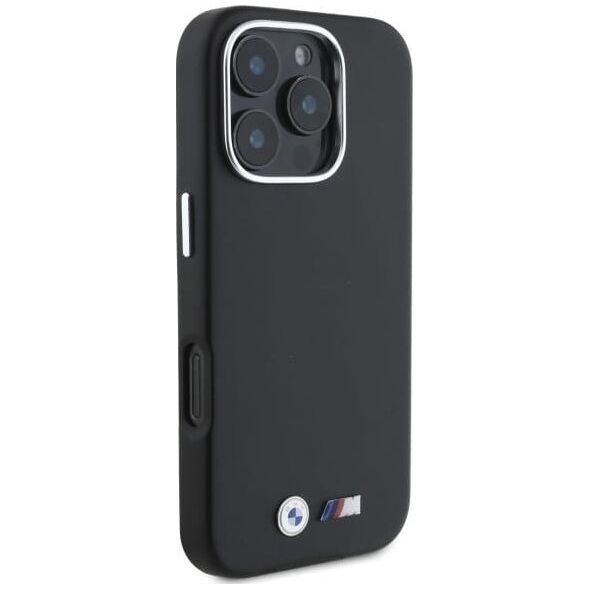 BMW BMW BMHMP16L23PMWK iPhone 16 Pro 6.3" czarny/black hardcase M Smooth Full Wrapped Metal MagSafe