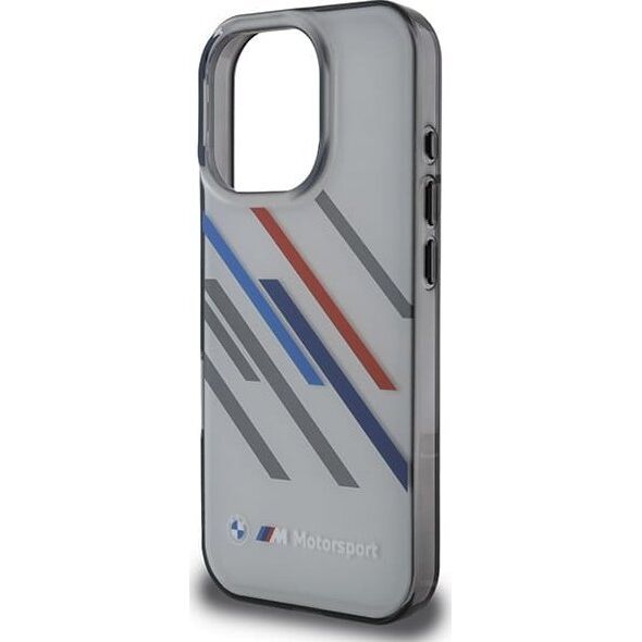 BMW BMW BMHCP16L23HTRAG iPhone 16 Pro 6.3" szary/grey hardcase Motosport IML Random Stripes