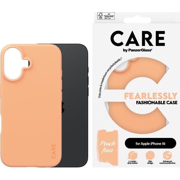 PanzerGlass PanzerGlass CARE Fashion Colors iPhone 16 peachy