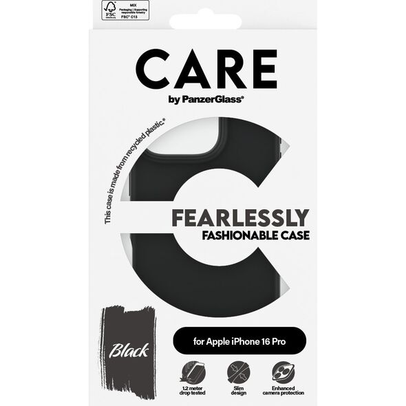 PanzerGlass PanzerGlass CARE Fashion Colors iPhone 16 Pro schwarz