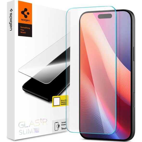Spigen Spigen Glass tR Slim HD 1 Pack, transparency - iPhone 16/15 Plus