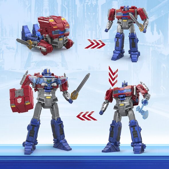 Figurka Transformers TRANSFORMERS MV8 figure power flip optimus prime 25 cm