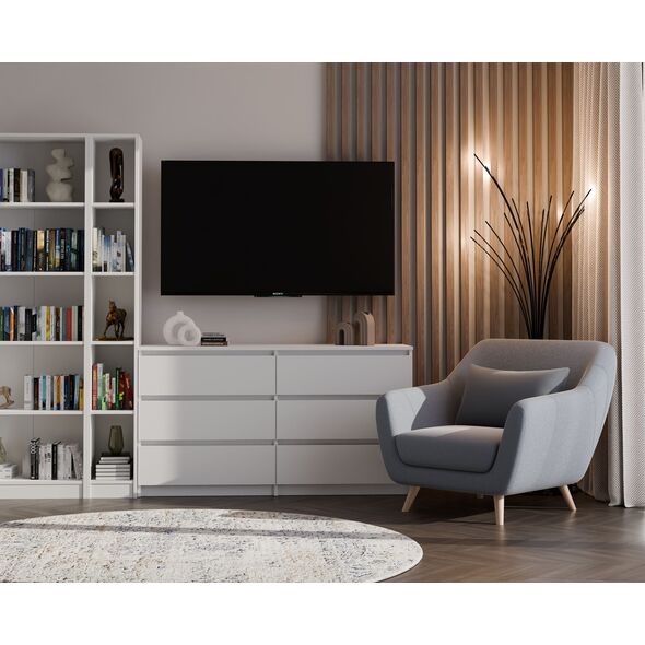 Topeshop REGAŁ R25 NA KSIĄŻKI 25CM BIAŁY