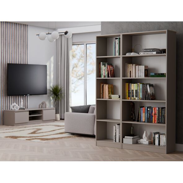 Topeshop REGAŁ R80 NA KSIĄŻKI 80 CM GLINA