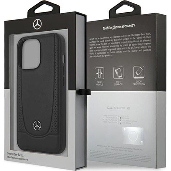 Mercedes Mercedes Leather Urban Line - Etui iPhone 15 Pro Max (czarny)