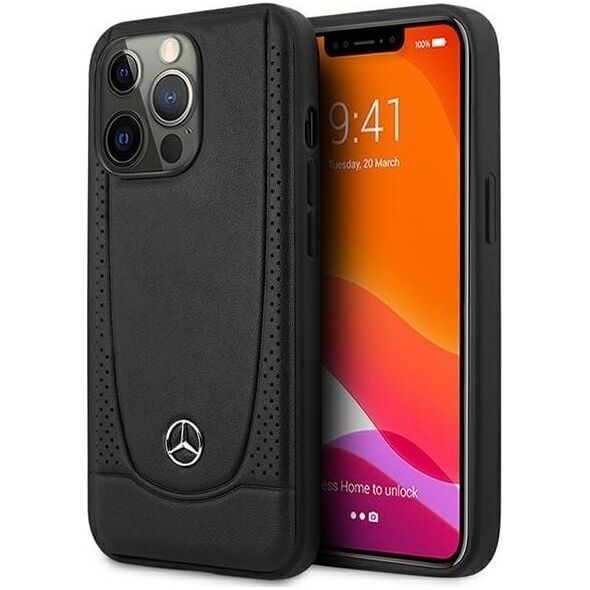 Mercedes Mercedes Leather Urban Line - Etui iPhone 15 Pro Max (czarny)
