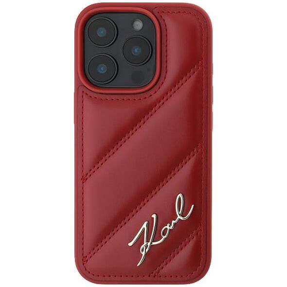 Karl Lagerfeld Karl Lagerfeld KLHCP16SPQDSMGR iPhone 16 6.1" czerwony/red hardcase Quilted Signature