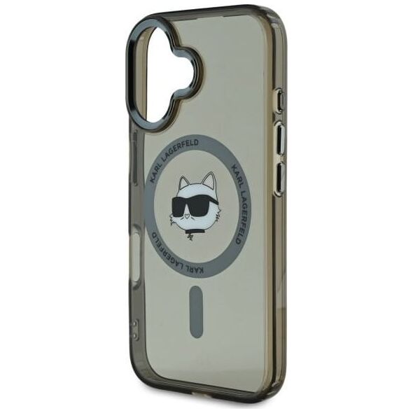 Karl Lagerfeld Karl Lagerfeld KLHMP16MHLSCHK iPhone 16 Plus 6.7" czarny/black hardcase IML Metal Choupette Head MagSafe