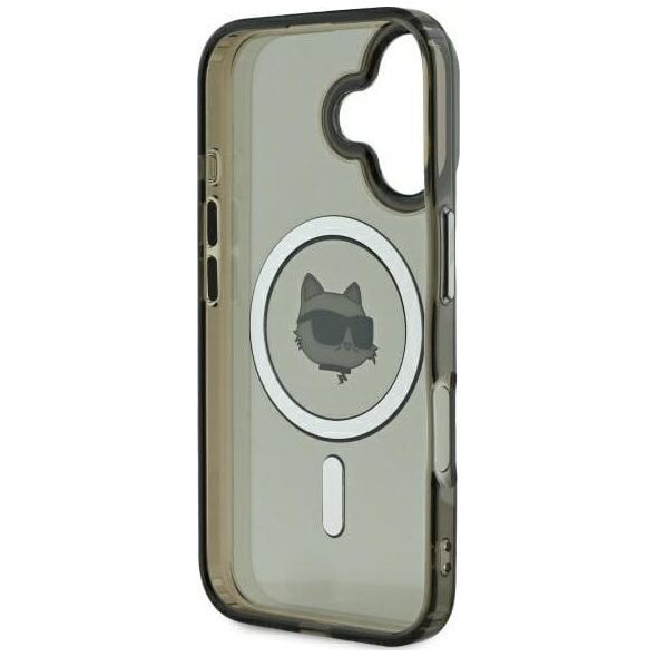 Karl Lagerfeld Karl Lagerfeld KLHMP16SHLSCHK iPhone 16 6.1" czarny/black hardcase IML Metal Choupette Head MagSafe