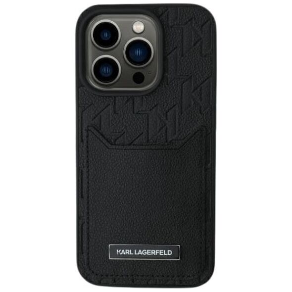 Karl Lagerfeld Karl Lagerfeld KLHCP16SPGKHPRPK iPhone 16 6.1" czarny/black hardcase Cardslots Monogram