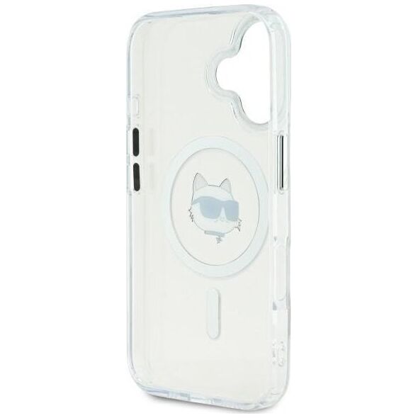 Karl Lagerfeld Karl Lagerfeld KLHMP16MHLSCHH iPhone 16 Plus 6.7" biały/white hardcase IML Metal Choupette Head MagSafe
