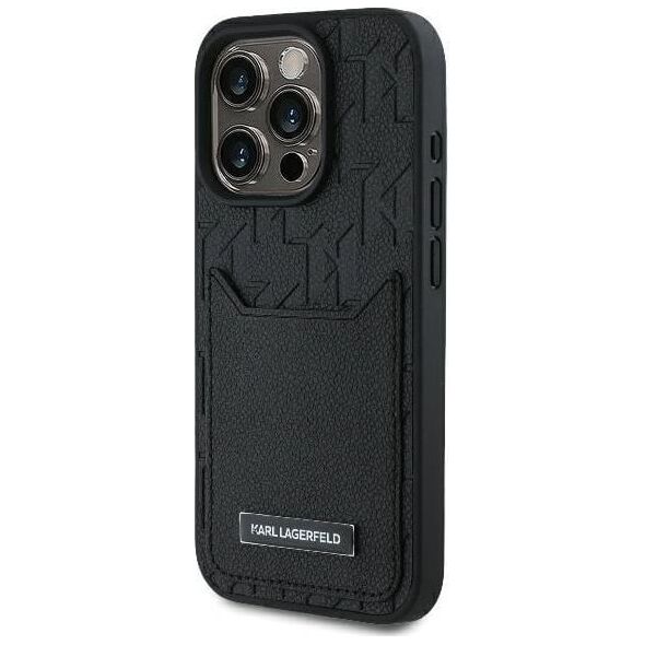 Karl Lagerfeld Karl Lagerfeld KLHCP16XPGKHPRPK iPhone 16 Pro Max 6.9" czarny/black hardcase Cardslots Monogram