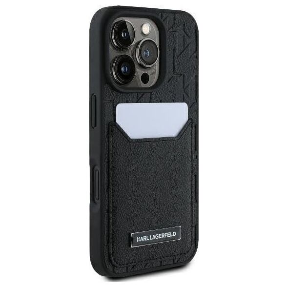 Karl Lagerfeld Karl Lagerfeld KLHCP16XPGKHPRPK iPhone 16 Pro Max 6.9" czarny/black hardcase Cardslots Monogram