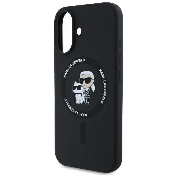 Karl Lagerfeld Karl Lagerfeld KLHMP16MSCMKCRHK iPhone 16 Plus 6.7" czarny/black hardcase Silicone Karl&Choupette Ring MagSafe