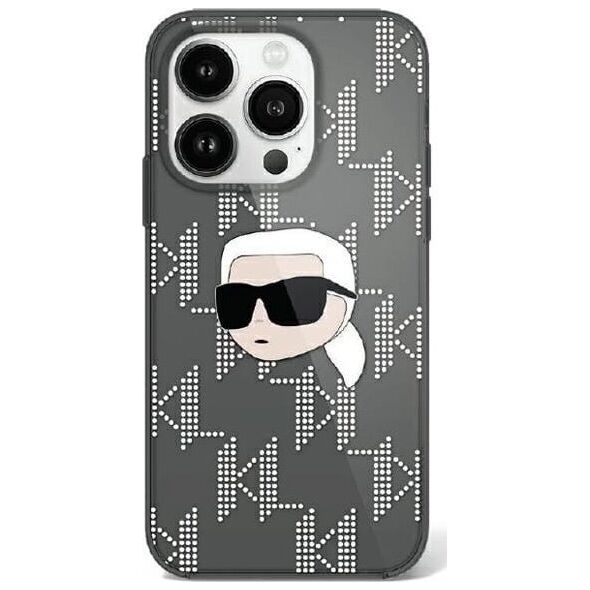 Karl Lagerfeld Karl Lagerfeld KLHCP16LHKLPKHK iPhone 16 Pro 6.3" czarny/black hardcase IML Karl Head Electroplated
