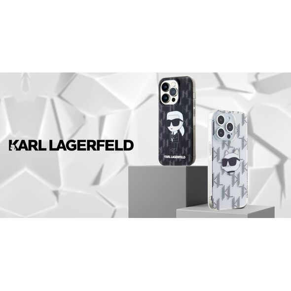 Karl Lagerfeld Karl Lagerfeld KLHCP16LHKLPKHK iPhone 16 Pro 6.3" czarny/black hardcase IML Karl Head Electroplated