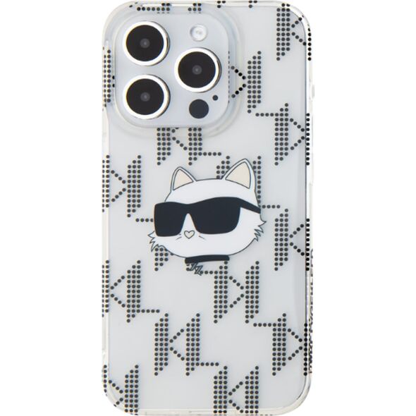 Karl Lagerfeld Karl Lagerfeld KLHCP16XHKLPCHT iPhone 16 Pro Max 6.9" przezroczysty/transparent hardcase IML Choupette Head Electroplated