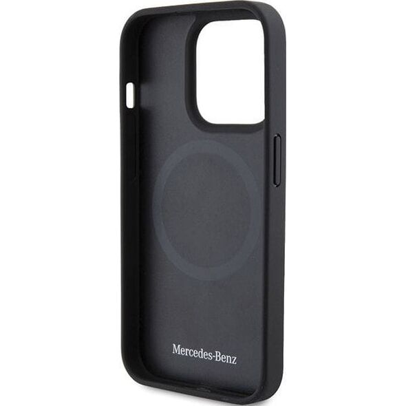 Mercedes Mercedes MEHMP15L23RCMK iPhone 15 Pro 6.1" czarny/black hardcase Smooth Leather MagSafe