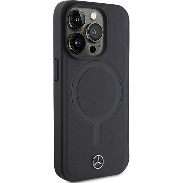 Mercedes Mercedes MEHMP15L23RCMK iPhone 15 Pro 6.1" czarny/black hardcase Smooth Leather MagSafe