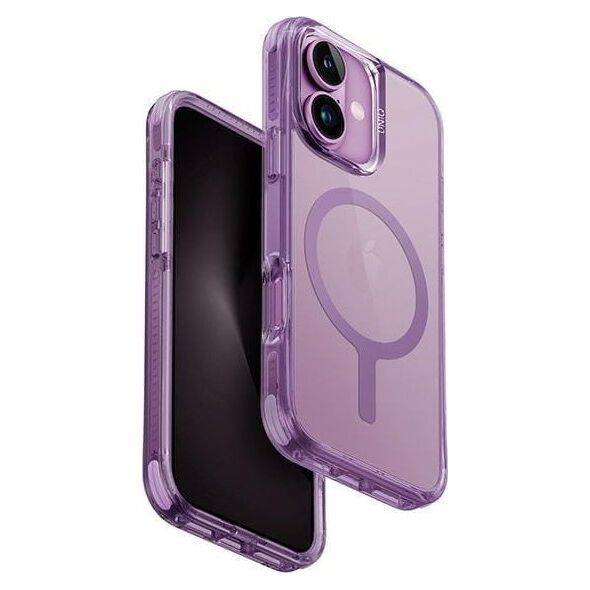 Uniq UNIQ etui Combat iPhone 16 6.1" Magclick Charging różowy/grape pink